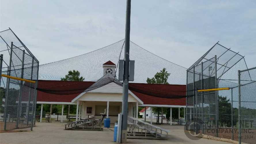 Carron Net Company Sports Nets Baseball & Softball Overhead Foul Ball